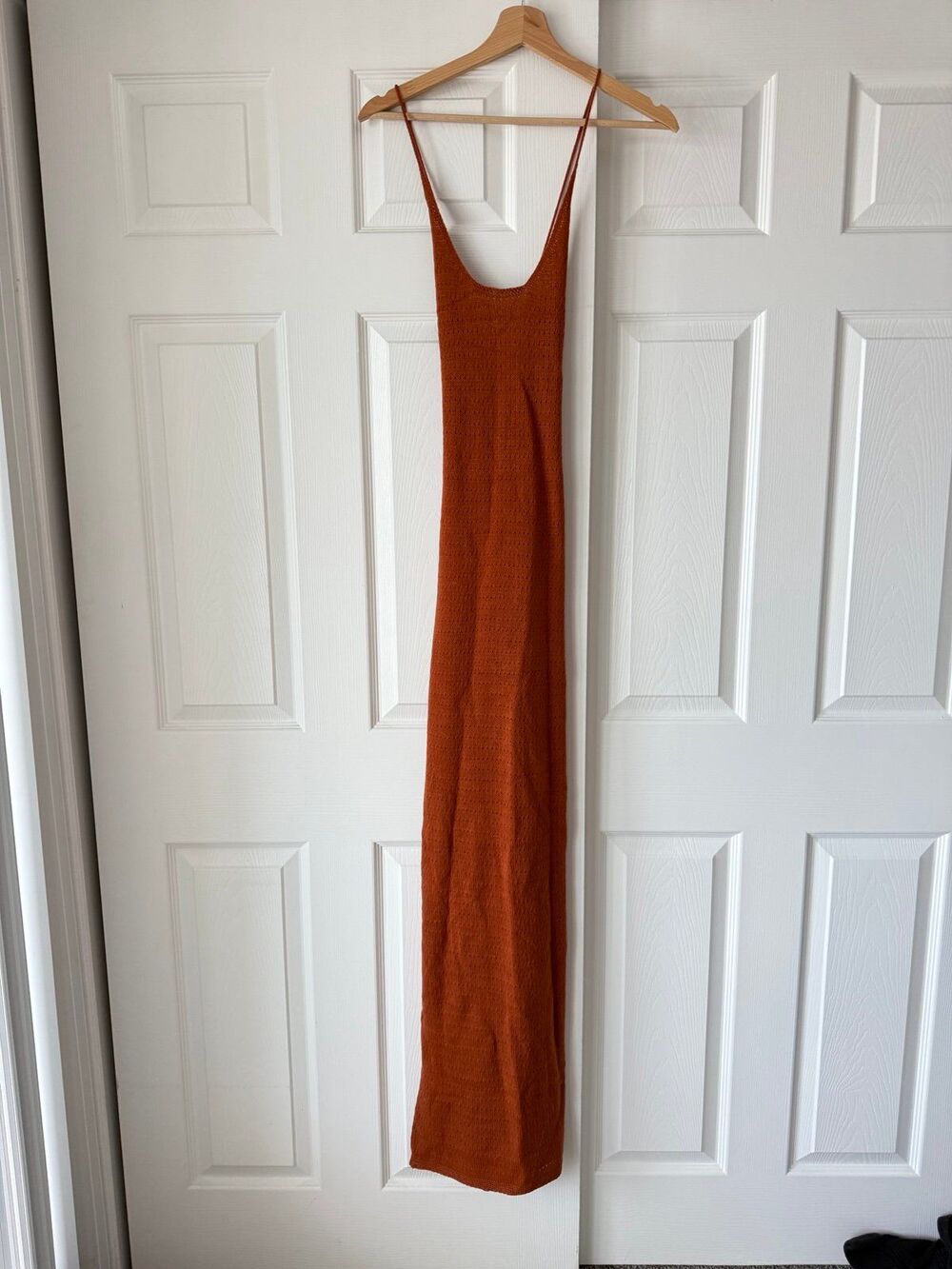 orange maxi dress